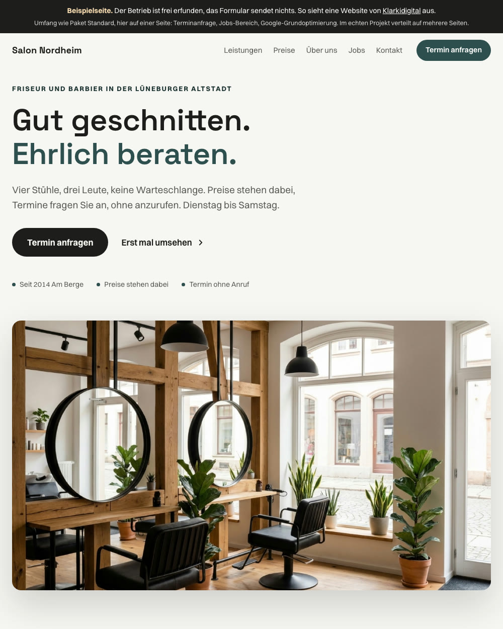 Musterseite Salon Lotte Nordheim