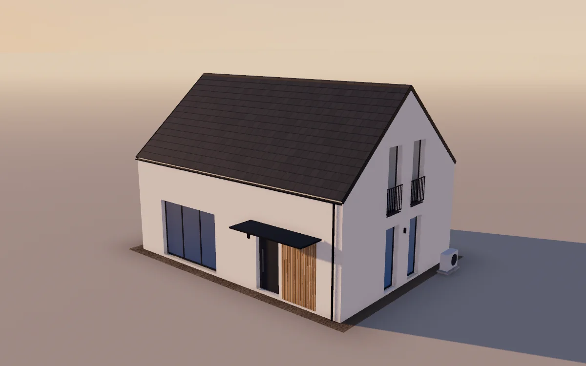 Nachher: das fertige Haus